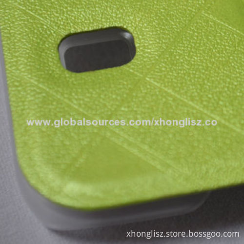 Leather Mobile Phone Case for Samsung Galaxy S5, Windows Smart View Clear